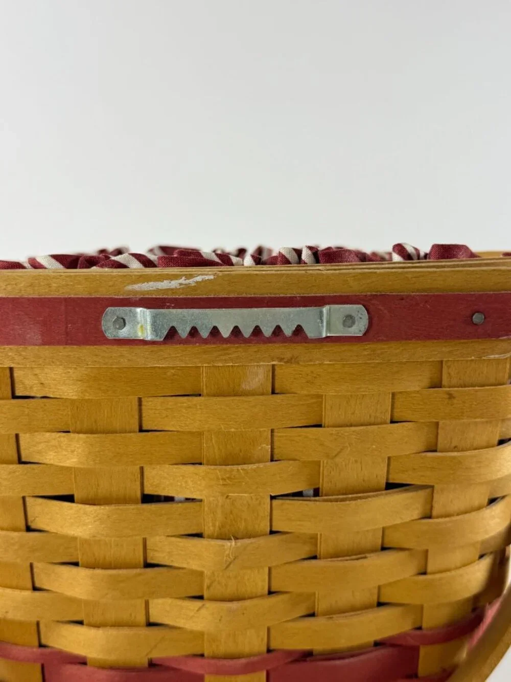 Longaberger Christmas Collection 1998 Glad Tidings Basket W/ Liner & Protector